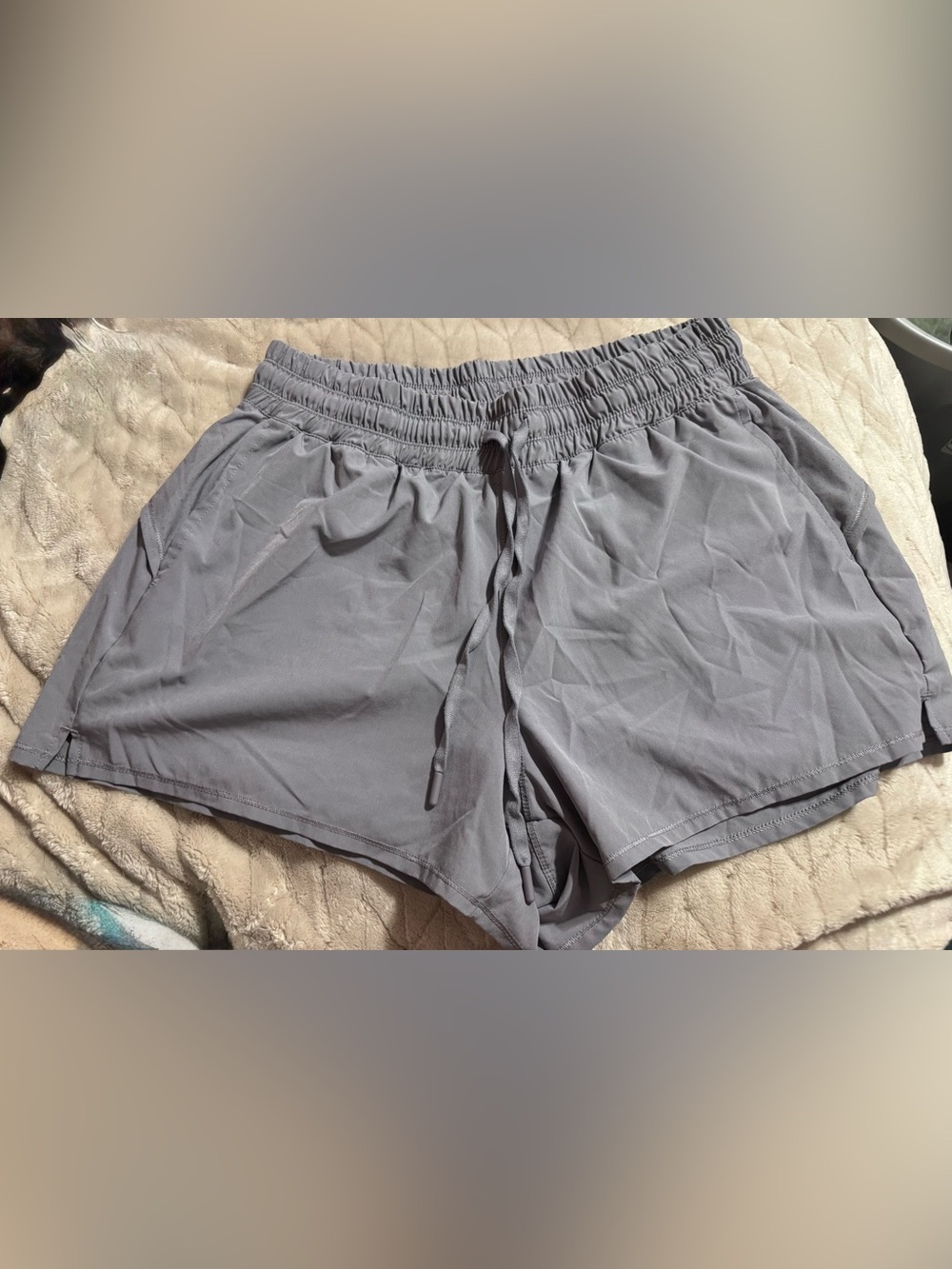 Layer8 Casual Elastic Waist Shorts - Gray